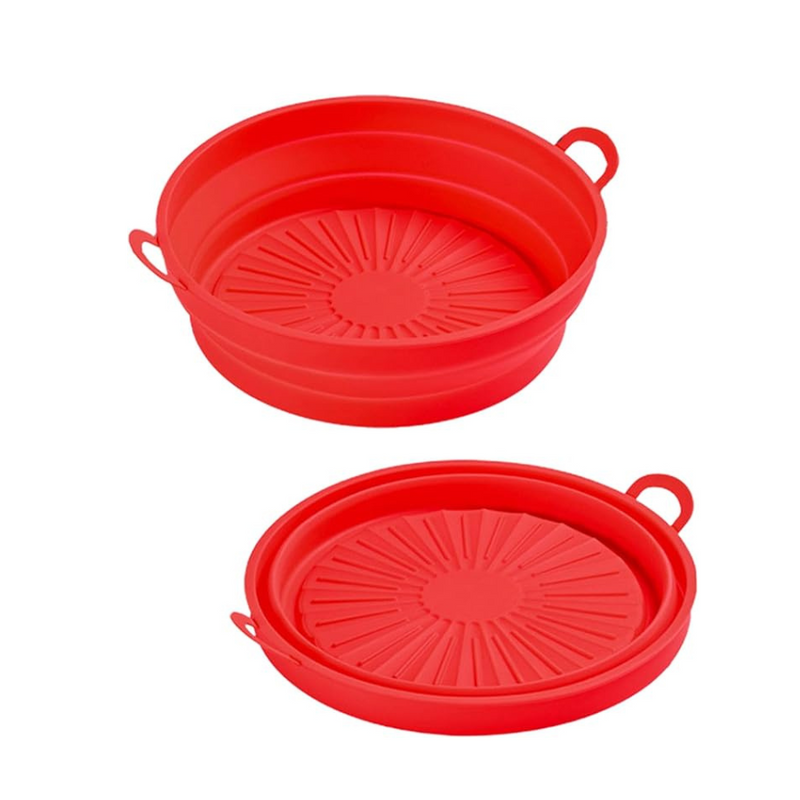 Reusable Silicone Air Fryer Liner - Non-Stick, Heat-Resistant, Easy to Clean