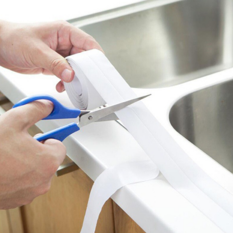 Waterproof Self-Adhesive Caulk Strip - Flexible Sealing Tape For Kitchen, Bathroom, And More