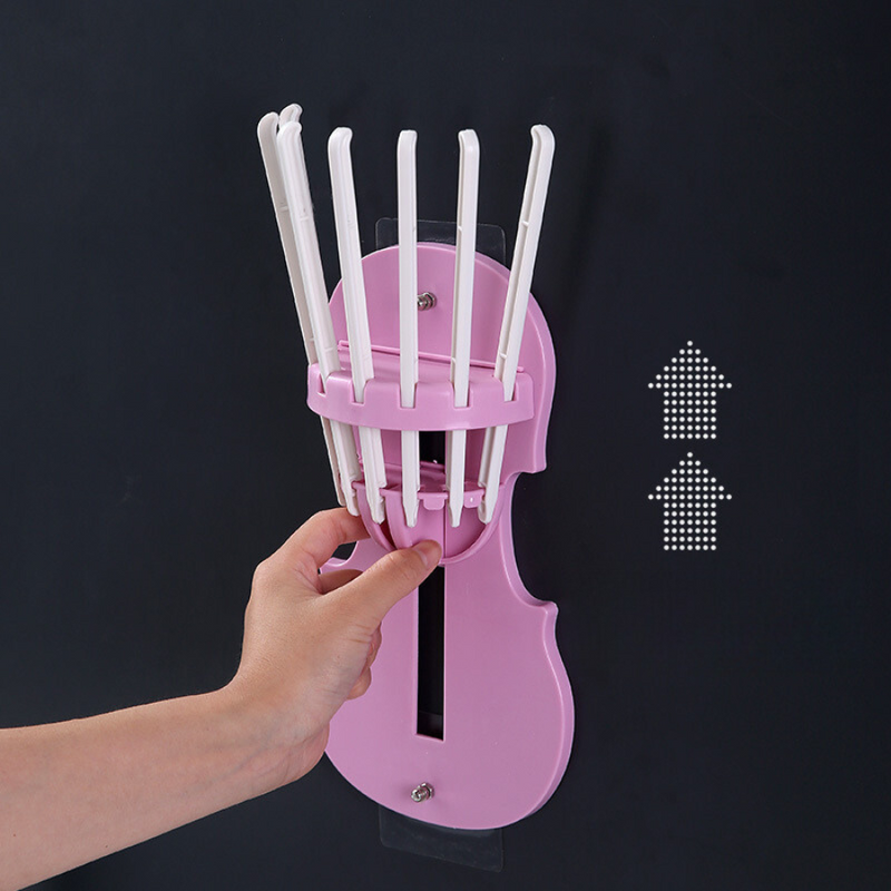 Wall-Mounted Foldable Drying Rack - Space-Saving, Multi-Purpose Hanger For Laundry And Household Use