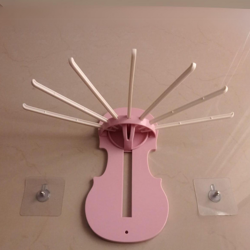 Wall-Mounted Foldable Drying Rack - Space-Saving, Multi-Purpose Hanger For Laundry And Household Use