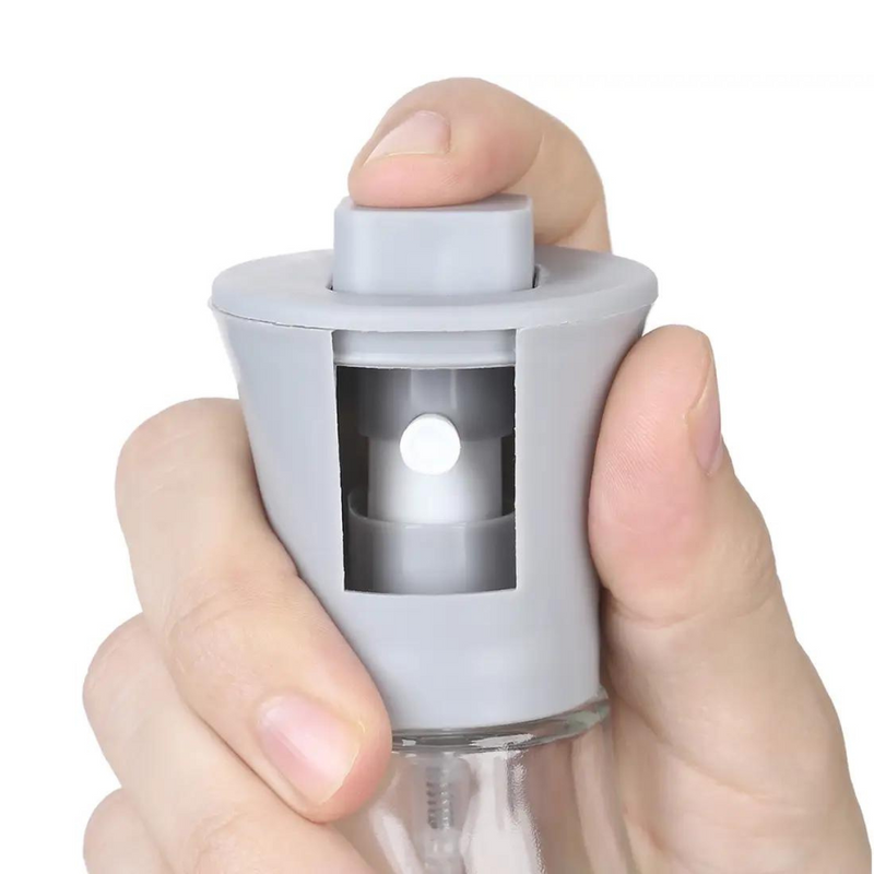 Glass Oil Dispenser Bottle With Plastic Pump, 170ml Capacity, Durable & Borosilicate Glass