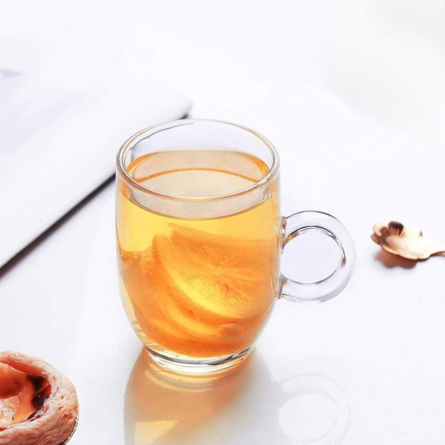 Blinkmax Transparent Glass Mug Set - 6-Piece, Ideal for Tea, Coffee, and Hot Beverages