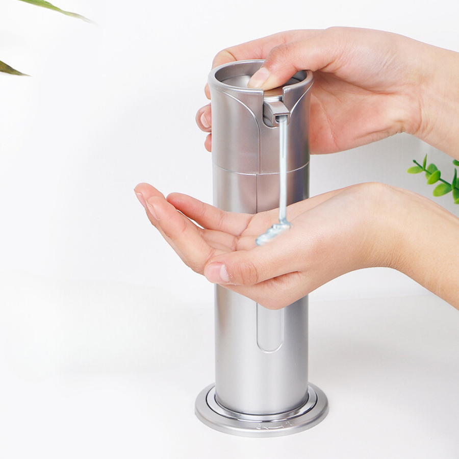 Manual Plastic Soap Dispenser - Sleek Design For Kitchen & Bathroom Use