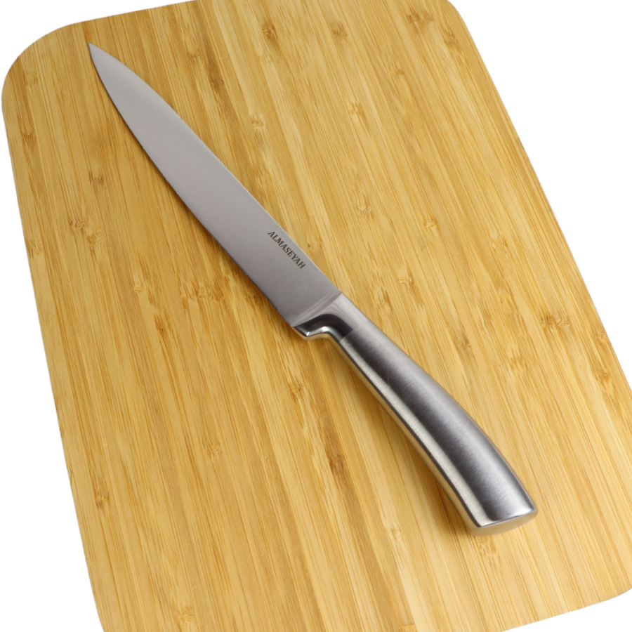 Almasseyah 5-Piece Stainless Steel Knife Set With Block