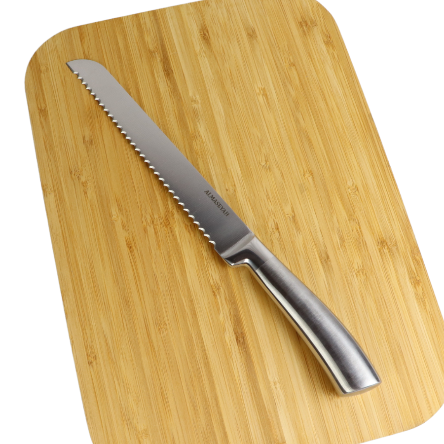 Almasseyah 5-Piece Stainless Steel Knife Set With Block