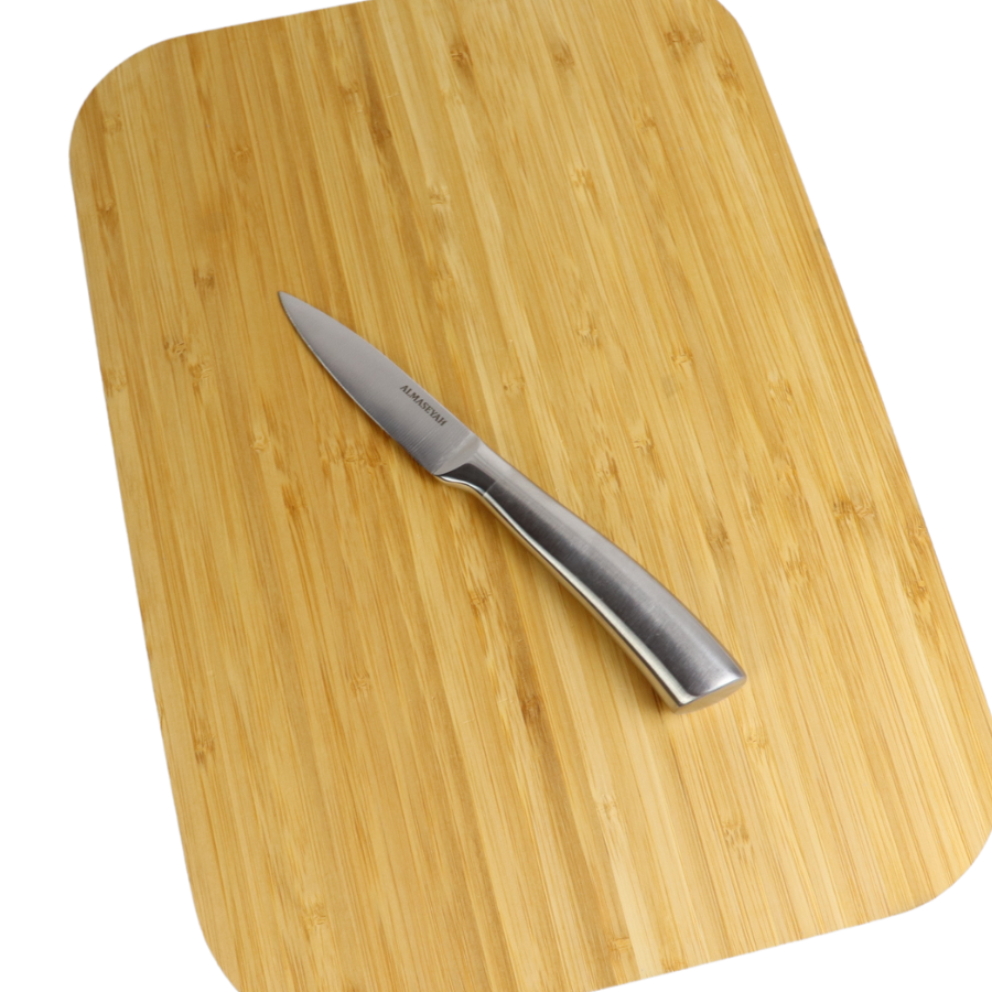 Almasseyah 5-Piece Stainless Steel Knife Set With Block