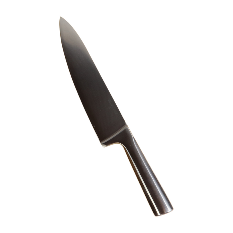 Stainless Steel Knife Set With Wooden Block - 5-Piece Including Cleaver