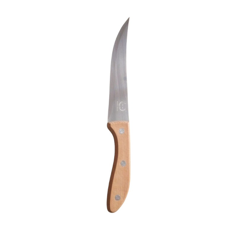 6-Inch Advanced Fruit Knife With Wooden Handle - Precision Cutting Tool For Fruits & Vegetables