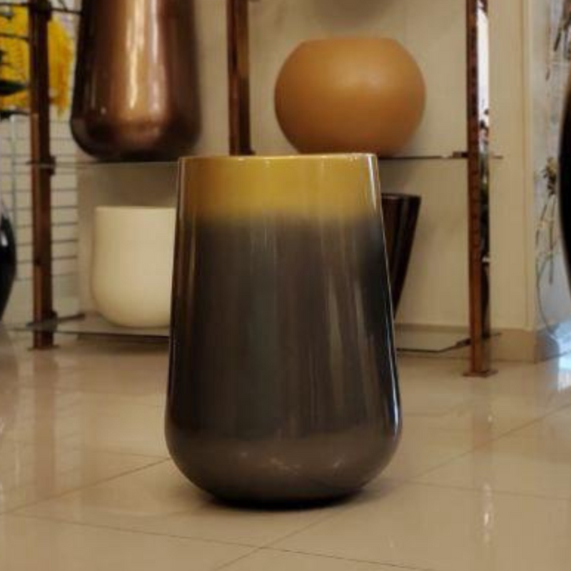 Handmade Gradient Fiberglass Planter Pot - 60 cm Tall, Wide Opening, Modern Indoor/Outdoor Decor