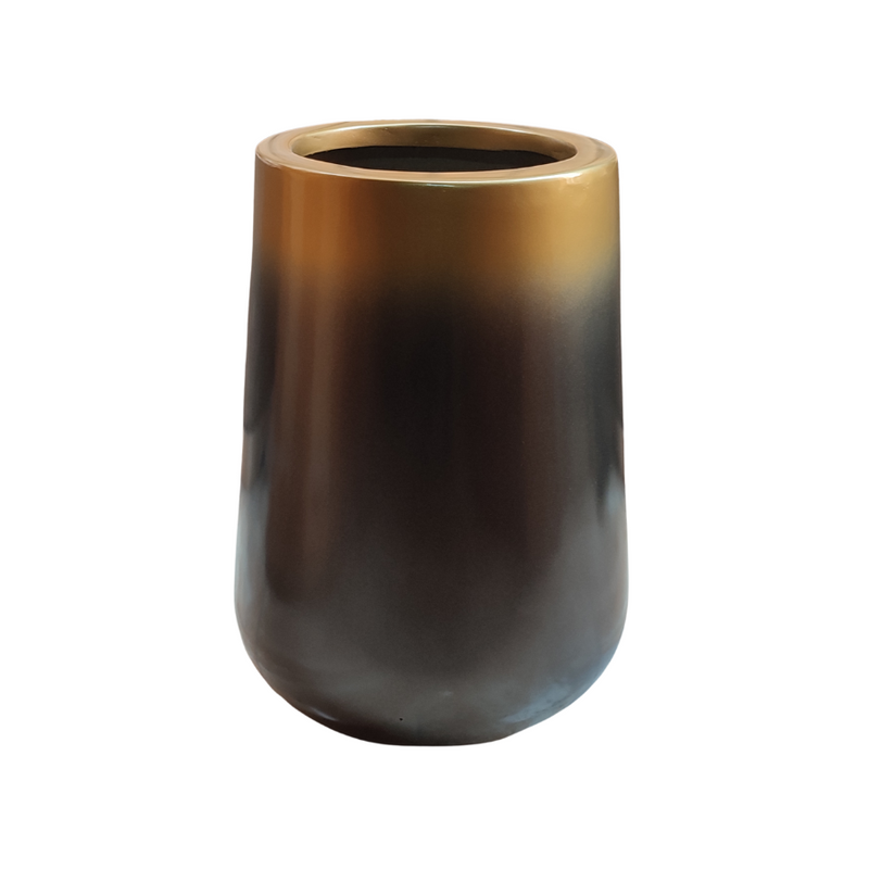 Handmade Gradient Fiberglass Planter Pot - 60 cm Tall, Wide Opening, Modern Indoor/Outdoor Decor