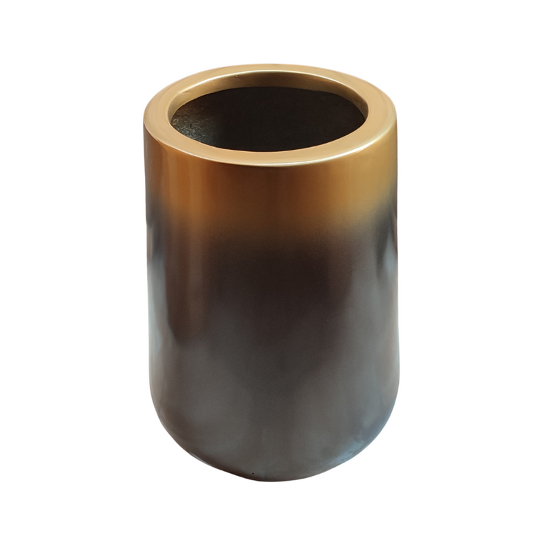 Handmade Gradient Fiberglass Planter Pot - 60 cm Tall, Wide Opening, Modern Indoor/Outdoor Decor