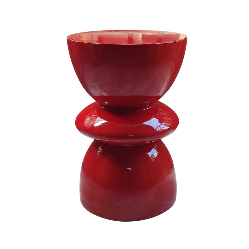 Handmade Fiberglass Table - 52 cm Height, 35 cm Width, Modern Design, Available in Various Colors