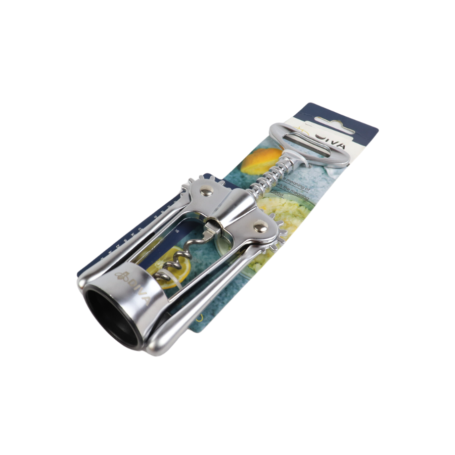 Elegant DIVA Corkscrew Bottle Opener - Durable Design For Effortless Bottle Uncorking