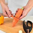 Master Chef 3-in-1 Kitchen Tool - Peeler, Garlic Slicer & Meat Tenderizer with Easy-Squeeze Handle