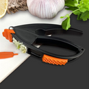 Master Chef 3-in-1 Kitchen Tool - Peeler, Garlic Slicer & Meat Tenderizer with Easy-Squeeze Handle