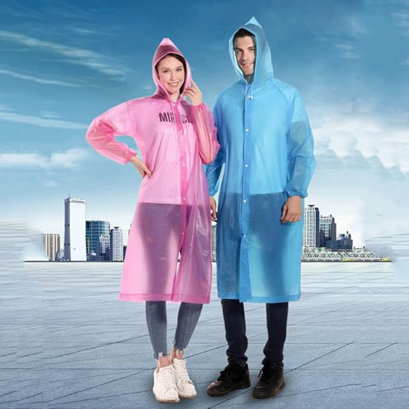 Rain Poncho for Adults - Random Colors