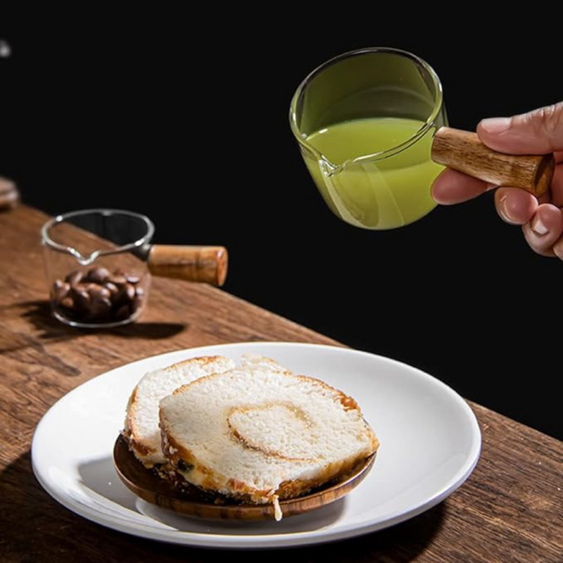 Espresso Shot Glasses with Wooden Handle