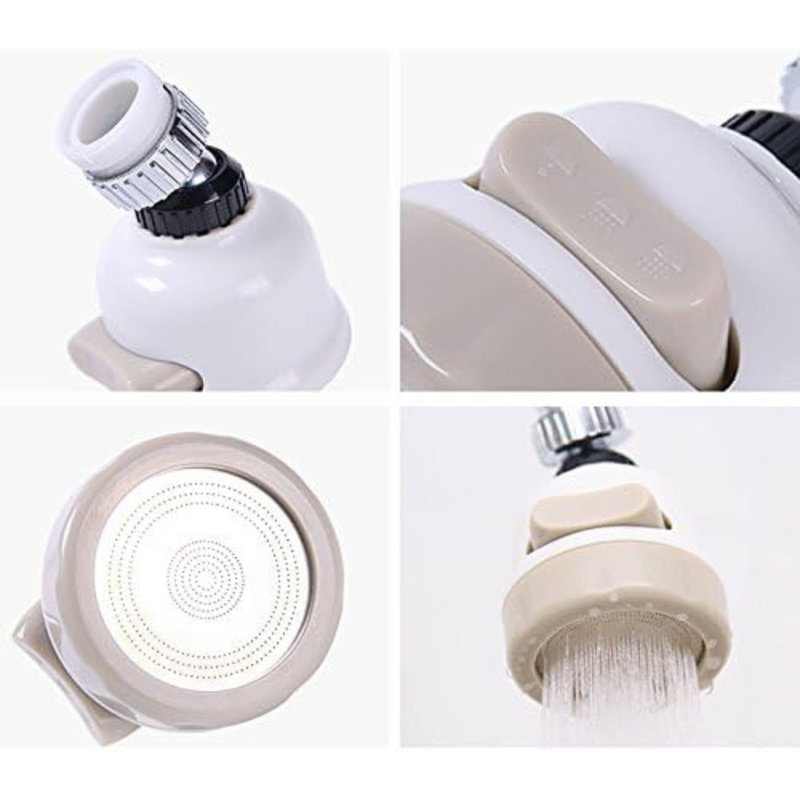 Adjustable Faucet Sprayer Nozzle - 360° Rotating & Water-Saving