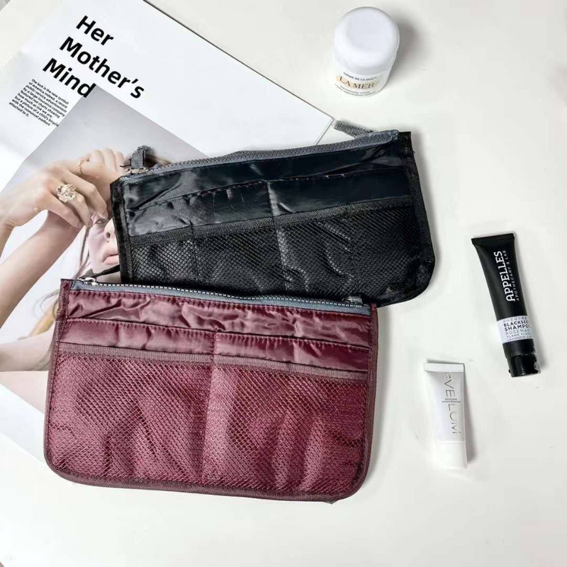 Travel Cosmetic Makeup Clear Insert Handbag Case