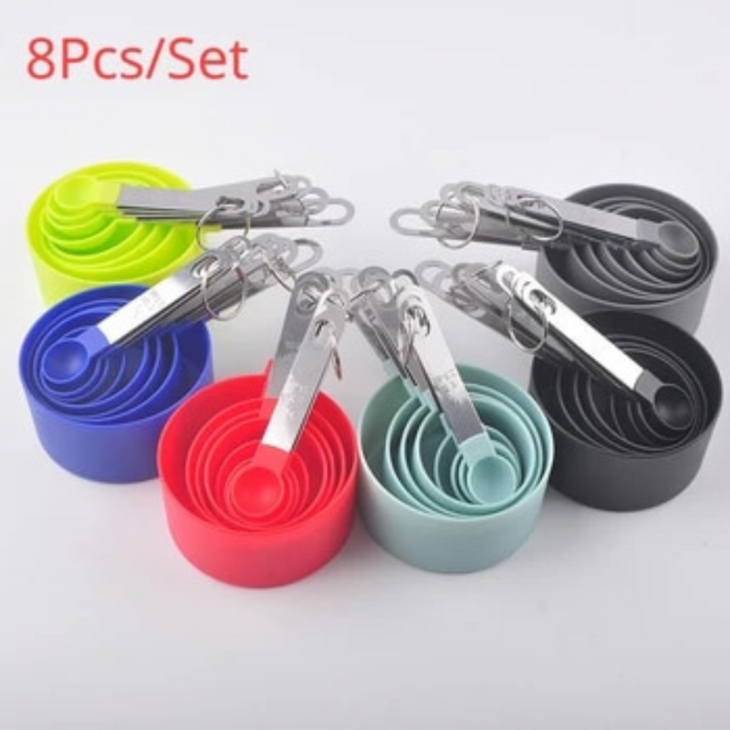 8Pcs  Multi Purpose Spoons/Cup Measuring Tools for Kitchen
