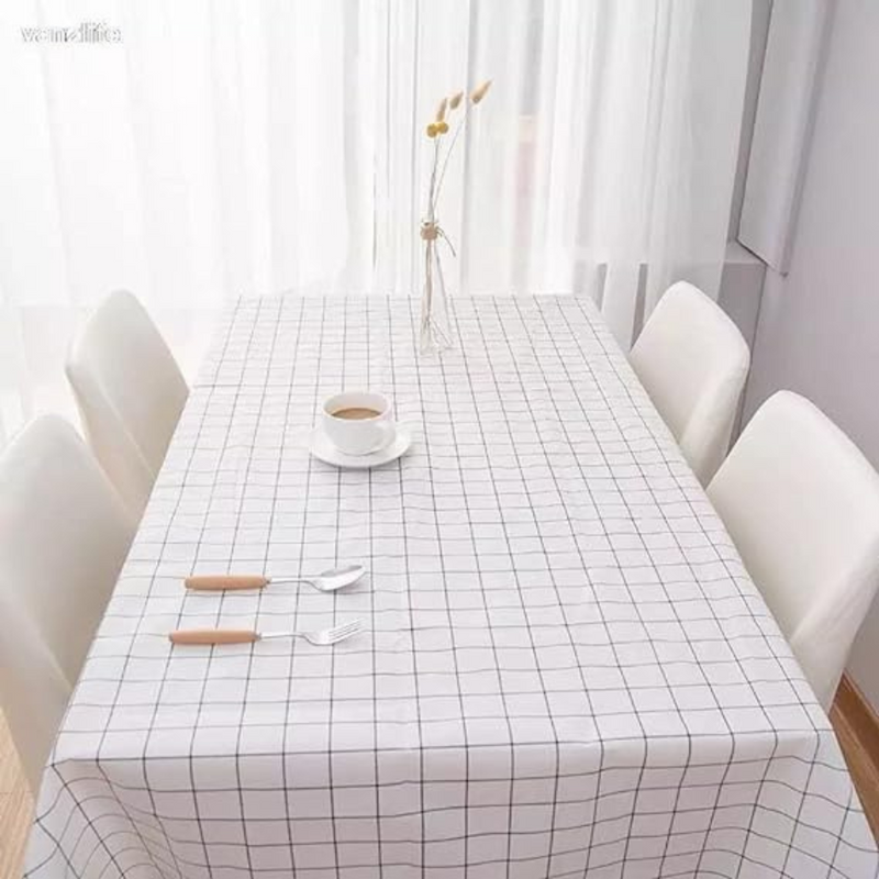 مفرش مائدة مستطيل مصنوع من البلاستيك 180 × 137 سم