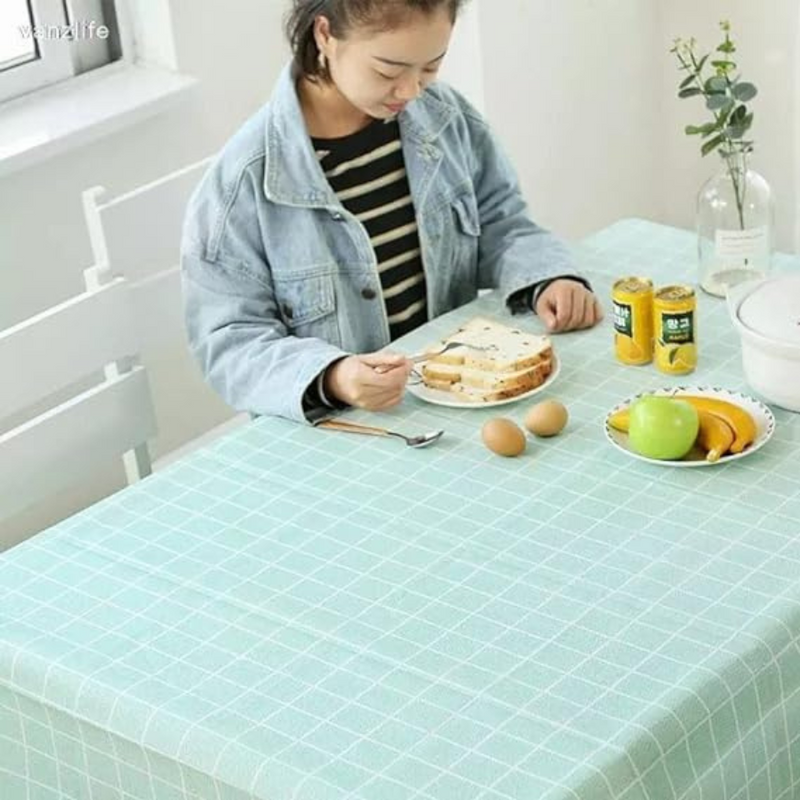 مفرش مائدة مستطيل مصنوع من البلاستيك 180 × 137 سم