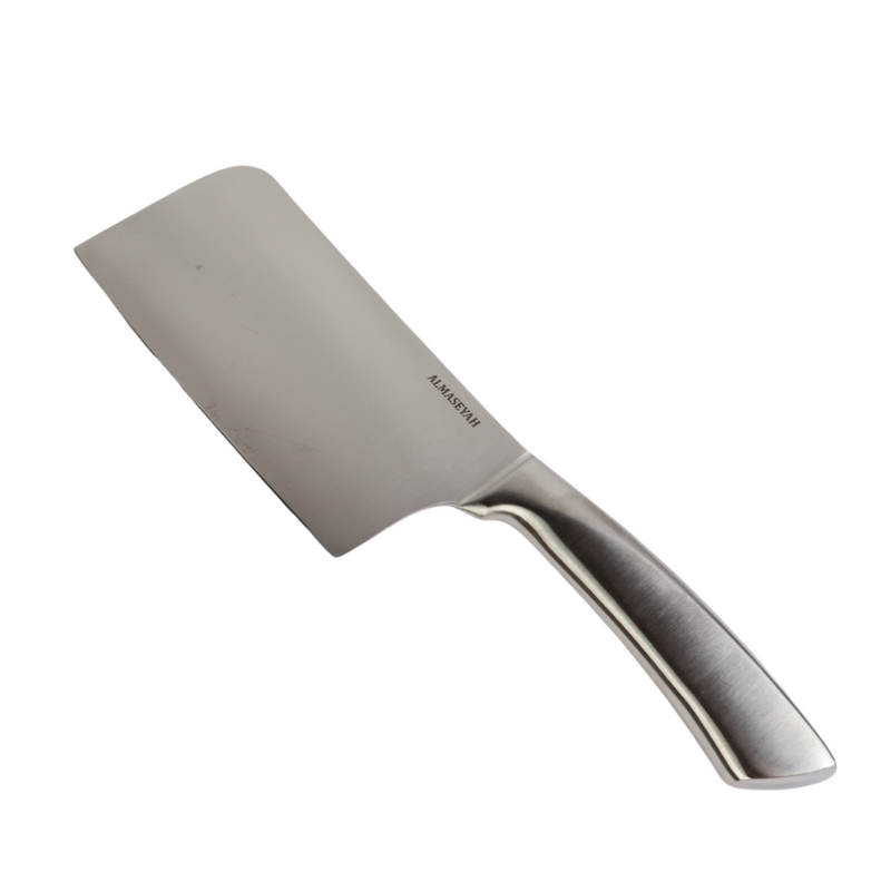 Contemporary Stainless Steel Knife Set With Elegant Block - 5 Essential Knives For Your Kitchen