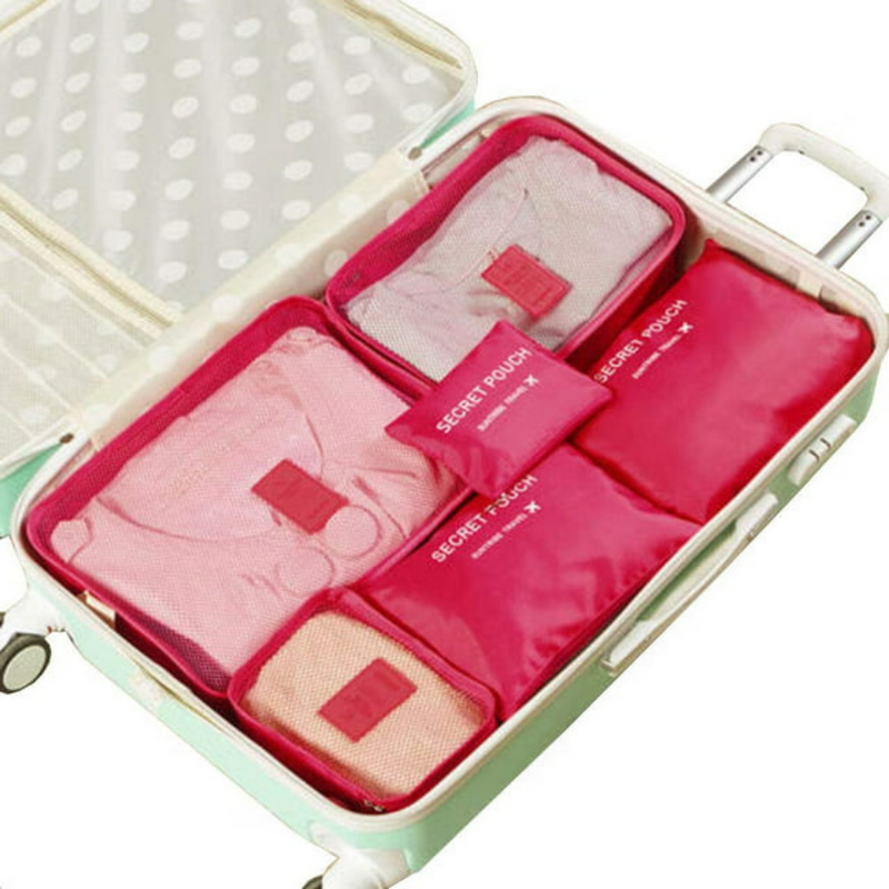Set of 6 Pieces Travel and trip bag organizer