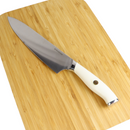 طقم سكاكين بمقبض مريح مع حامل - 5 قطع بشفرات من الستانلس ستيل بألوان متعددة