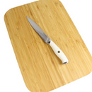 طقم سكاكين بمقبض مريح مع حامل - 5 قطع بشفرات من الستانلس ستيل بألوان متعددة