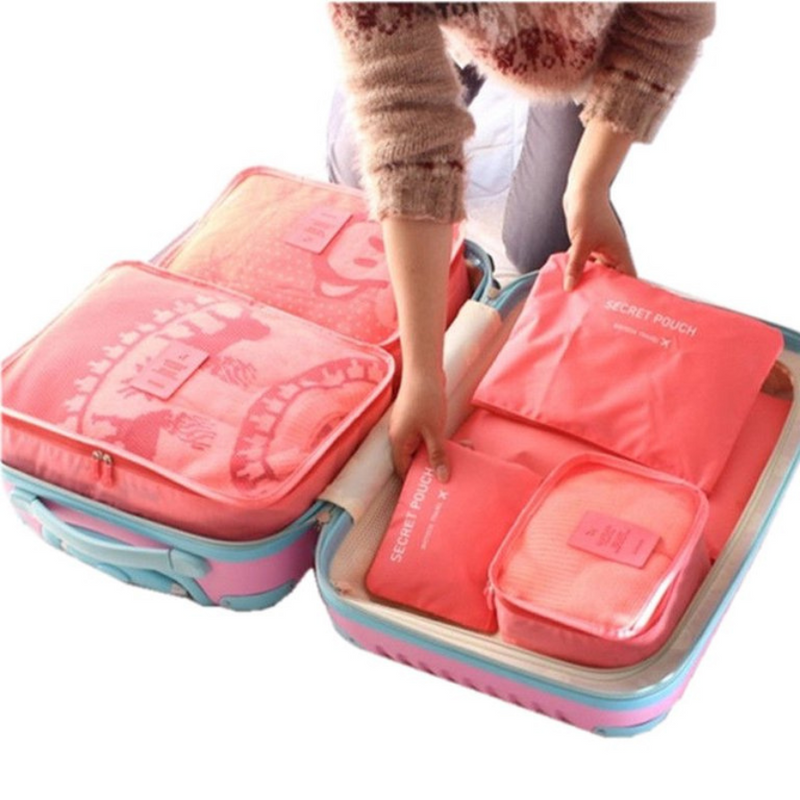 Set of 6 Pieces Travel and trip bag organizer