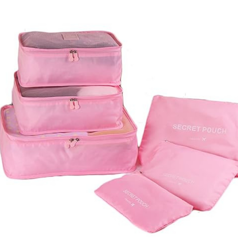 Set of 6 Pieces Travel and trip bag organizer