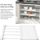 Adjustable Closet Shelf Organizer – Expandable Storage Rack for Wardrobe, Kitchen & Bathroom