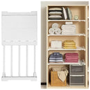 Adjustable Closet Shelf Organizer – Expandable Storage Rack for Wardrobe, Kitchen & Bathroom