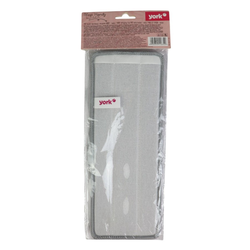York Handy Mop Replacement Pad - Highly Absorbent, Easy to Use & Washable - Gray Microfiber Pad