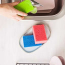 York Colour Lux Kitchen Scouring Sponge Set – 6+1 Pieces Multicolor for Dishwashing and Cleaning
