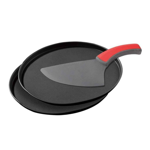 Non-Stick Zenker Pizza Pan Set with Cutter - 29 cm for Home Use | Cupindy