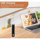MEOKO USB Rechargeable Milk Frother - Handheld Adjustable Speed Coffee Whisk