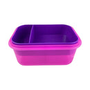 M-Design Pink and Purple Lunch Box With Divider – Dual-Compartment BPA-Free Plastic Container – Ideal for Separating Snacks and Meals for School or Office – Exclusive on Cupindy Egypt
