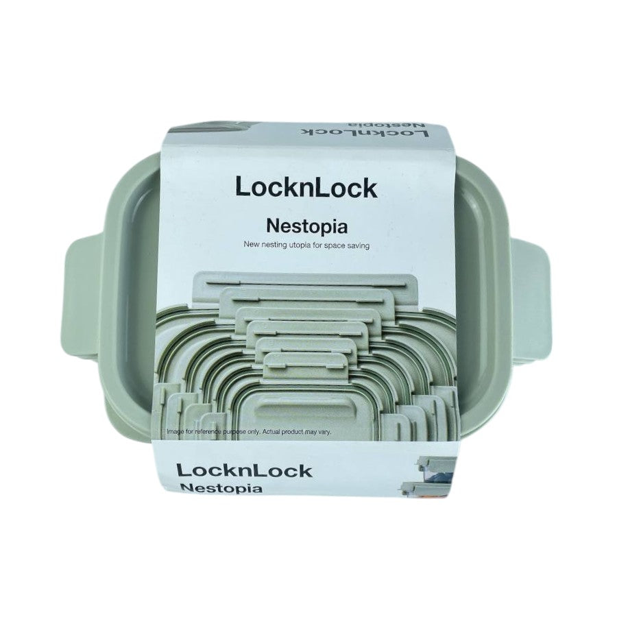Top View of LocknLock Nestopia Food Containers – Compact Nesting Design With Stackable Lids – Space-Saving Storage Solution for Kitchen & Pantry – Available at Cupindy Egypt