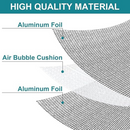 Weatherproof aluminum insulation with bubble cushioning
