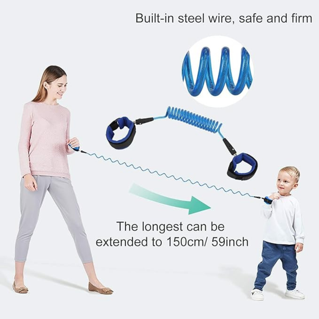 Anti-Lost Child Safety Wrist Leash – Adjustable Kids Harness With Soft Cuffs For Outdoor Walking, Travel, And Crowded Places | Cupindy