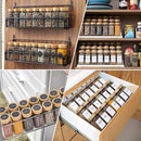 24-Pcs Square Glass Spice Jars - Bamboo Lid Containers with Labels, Kitchen Organizer