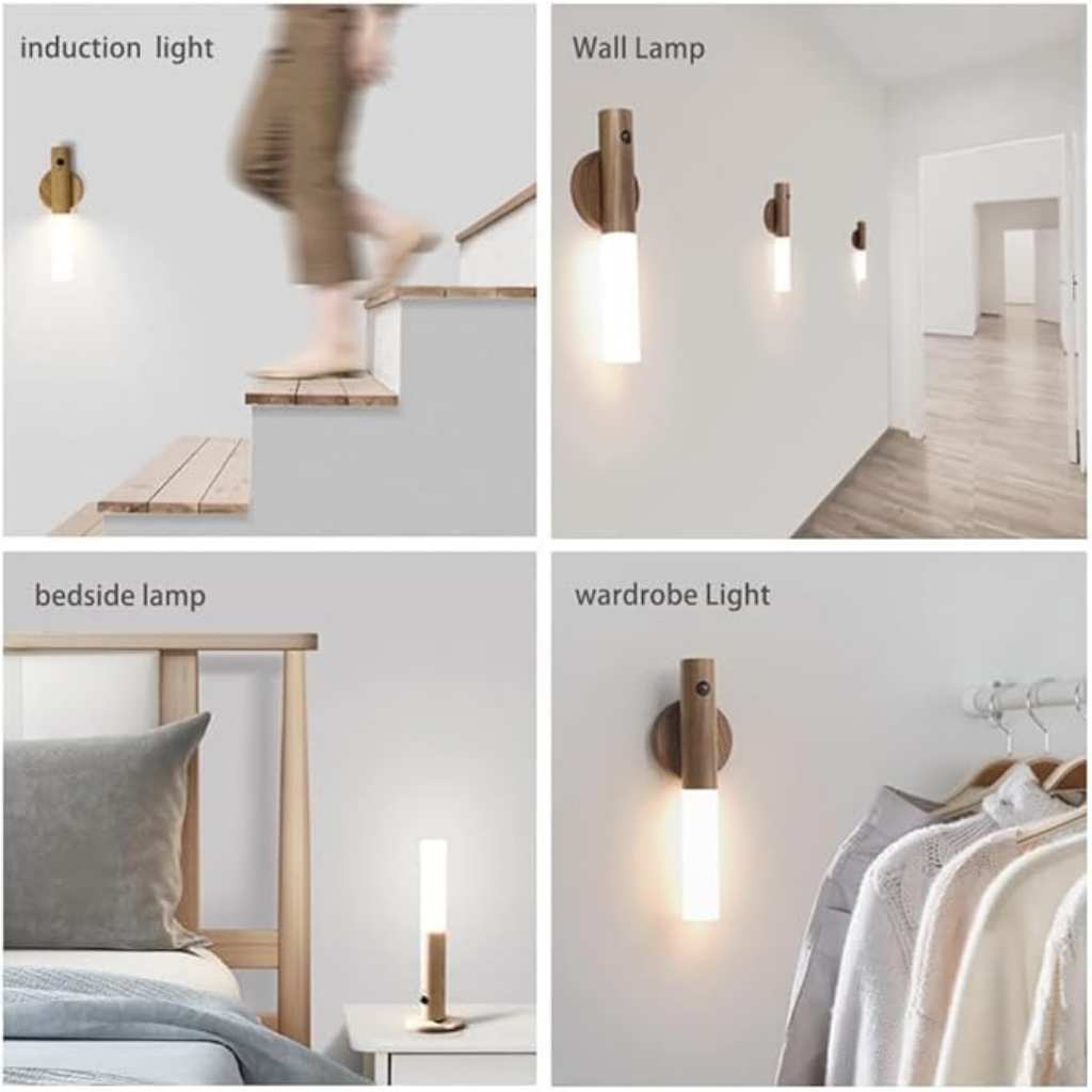 Smart LED lamp with motion detection for closets and stairs