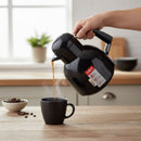 Helios 1L Black Thermal Carafe - German Flask Keeps Drinks Hot (12h) & Cold (24h)