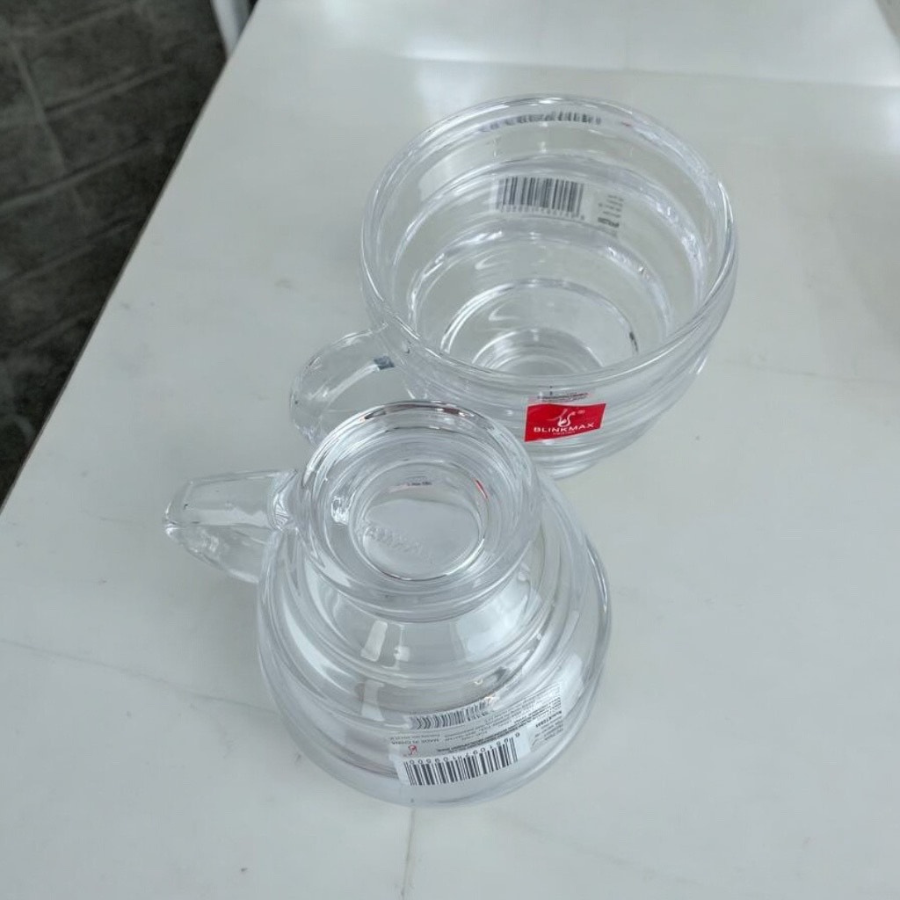 Blinkmax Glass Cup Set Of 6 With Elegant Spiral Design – Durable And Stylish 190ml Capacity For Perfect Beverages