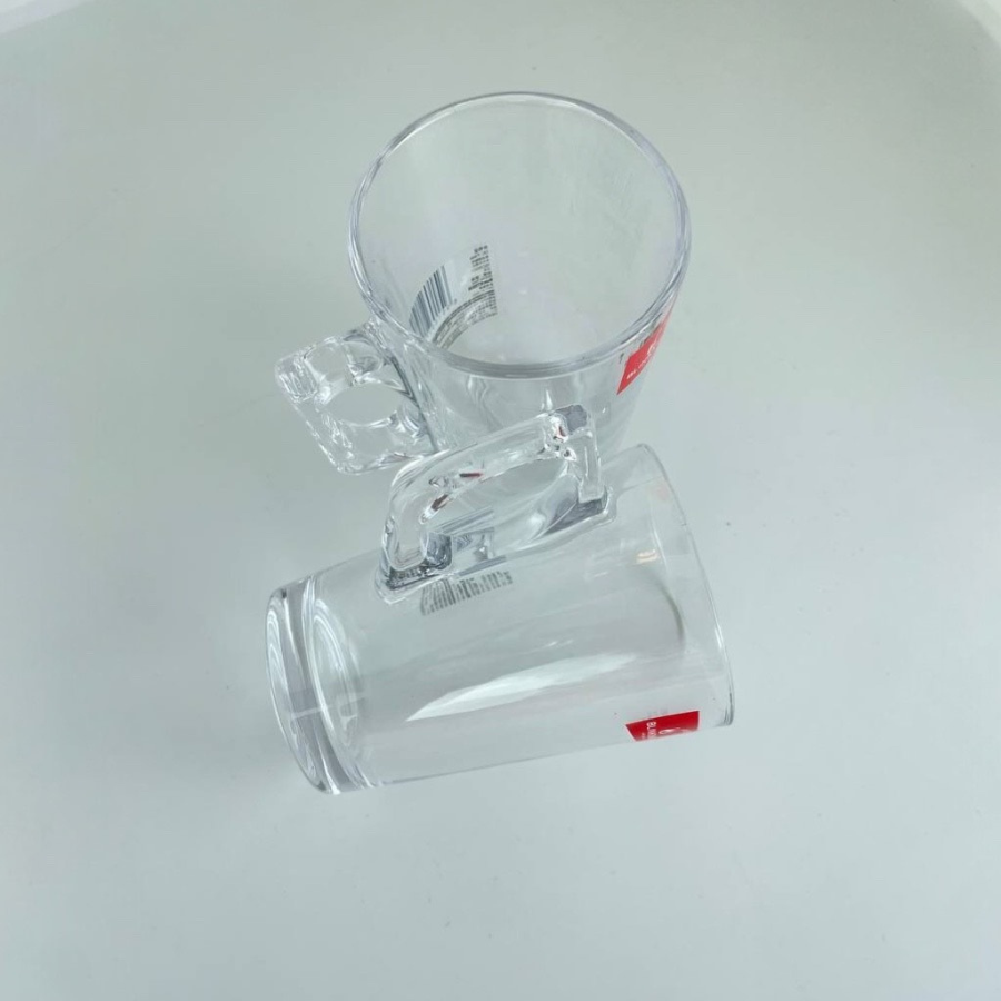 Blinkmax Glass Cup Set Of 6 With Minimalist Design – Durable And Sleek 130ml Capacity For Tea And Espresso