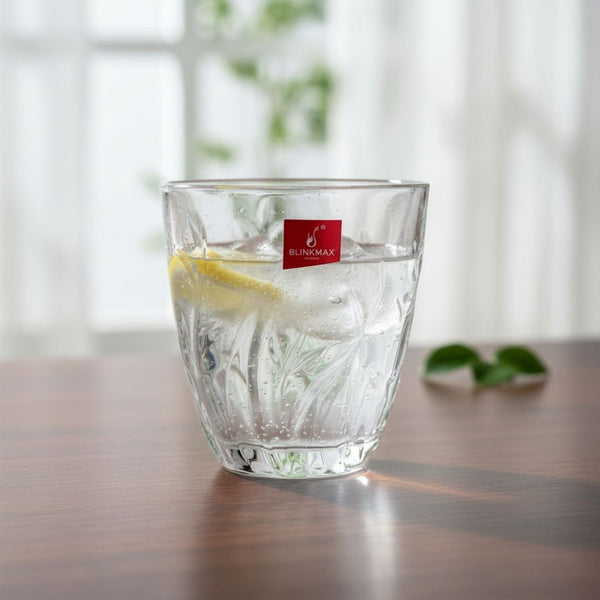 طقم أكواب زجاجية من بلينكماكس – 3 قطع سعة بتصميم شفاف وعصري للماء والعصير