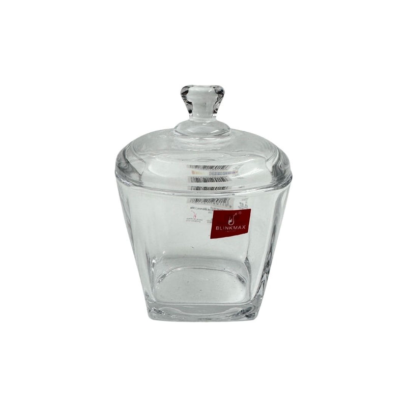 برطمان زجاجي صغير بغطاء من بلينكماكس – وعاء تخزين شفاف للحلوى والمكسرات