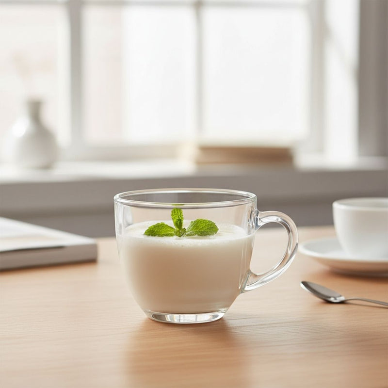 طقم فناجين إسبرسو زجاجي من بلينكماكس – 6 قطع سعة بتصميم مقاوم للحرارة